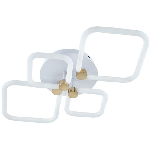 Люстра потолочная светодиодная диммируемая, OTTIMO, Алиса, с ДУ, 3 режима, 720х425х130мм, 102Вт, 2700K+6400K/4200K/6400K+2700K, 46м, белый/золото, 51616 7, Ritter | код 51616 7 | RITTER фото 4