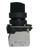 Переключатель КПЕ 1120 -Р УХЛ3, чёрный, 2но+0нз, ручка с фиксацией на 2 положения, IP40 (ЭТ) | код ET012434 | Электротехник