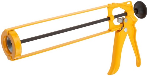 Пистолет для герметика 225 мм скелетный усиленный, магнитный спуск | код 14227 | FIT