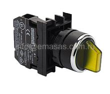 Переключатель 0-1 без фиксации желтый (1НО) | код B100SL21S| EMAS