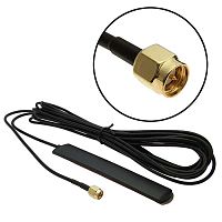 Антенна GSM RUICHI 2 дБ, 5 м, кабель RG 174, разъём SMA-P | код 104898 | Ruichi