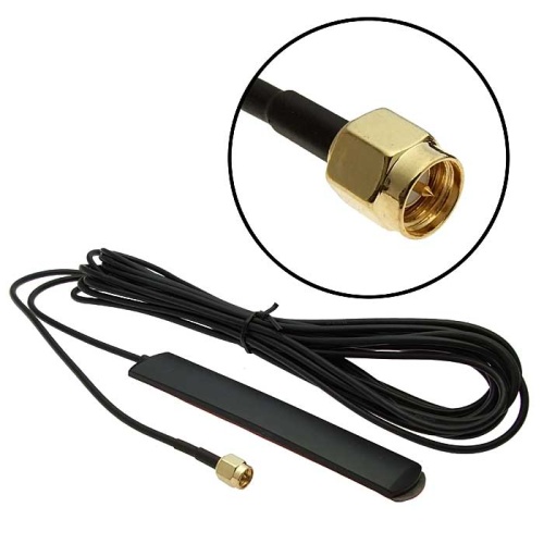Антенна GSM RUICHI 2 дБ, 5 м, кабель RG 174, разъём SMA-P | код 104898 | Ruichi