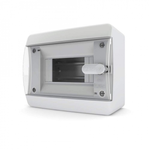 Щит навесной 8 мод. IP41, прозрачная дверца CNC 40-08-1 (полная комплектация) | код 01-04-016 | Tekfor