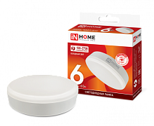 Лампа светодиодная LED-GX53-VC 6Вт 230В 6500К 540Лм IN HOME | код 4690612030814 | IN HOME