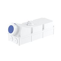 Розетка настенная с механической блокировкой и боковым расположением разъема WIS IP67 125А 2P+E 230В | код DIS50312583 | DKC