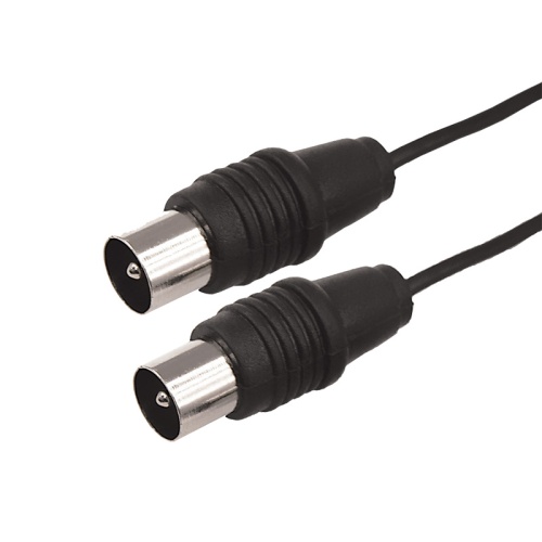 ВЧ кабель ТВ штекер - ТВ штекер, длина 20 метров, черный REXANT | код 17-5028 | REXANT