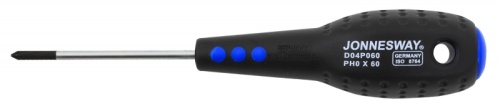 D04P060 Отвертка стержневая крестовая FULL STAR, PH0х60 мм | код D04P060 | JONNESWAY