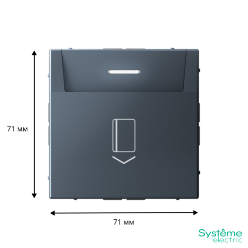 ARTGALLERY ВЫКЛЮЧАТЕЛЬ карточный 10А, без задержки времени, быстр.клемм., ГРИФЕЛЬ | код GAL000714S | Systeme Electric фото 2