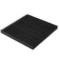 Радиатор охлаждения воздушный RUICHI HS172-150, алюминиевый с чернением | код 88386 | Ruichi