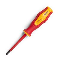 Отвертка диэлектрическая "Профи" PH/FL1х80 | код. 79776 | КВТ