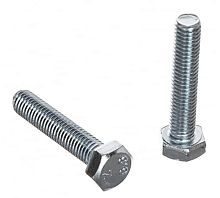 Болт DIN933 М6х40 шестигранная голова полная резьба оцинкованный (100 шт) | код. 27140-0 | FIT