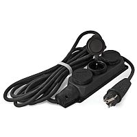 Удлинитель силовой ТМ Союз 3 гнезда 4000 Вт с защитной крышкой IP-44 10м | код 481S-4601. | Universal