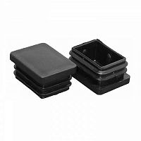 Заглушка внутренняя для трубы 40х60мм пластик черн. (уп.4шт) Zitar 150421