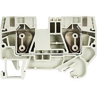 Проходная клемма, тип фиксации провода: пружинный, номинальное сечение: 6 мм кв., 41A, 800V, ширина: 8 мм, цвет: серый, тип монтажа: DIN 35 | код 56.706.0055.0 | Wieland