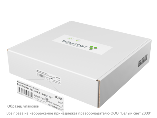 Светильник аварийный BS-VITARION-51-L1-INEXI2 Белый свет a19367 фото 6