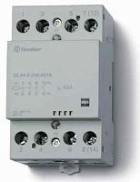 Модульный контактор, 3NO+1NC 63А, контакты AgSnO2, катушка 24В АС/DC, ширина 53.5мм, степень защиты IP20, опции: мех.индикатор | код 226400244710 | FINDER