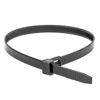 Хомут кабельный 7.6х370 полиамид многоразовый черн. (уп.100шт) | код 25354SR | DKC