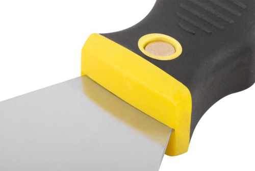 Шпатель для удаления ржавчины профи толщ. лезвия 1мм двухкомп. ручка сметал. бойком 3дюйм (75мм) FIT 06673 фото 8