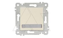 Rita - Выключатель кнопочный с подсветкой, с маркировкой, пруж. зажимы, сл.кость | код 2200-419-0102 | Mutlusan