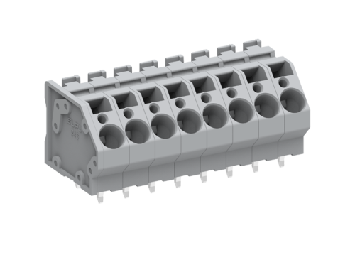 246303 Разъём МС серии 246, углов. для печ. плат, шаг 7.5мм, 3 конт., сеч. 6мм2, сер., шт | код 246303 | SUPU