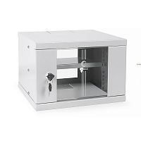 Шкаф телекоммуникационный настенный 10дюймов 4U | код 7647c | Cabeus