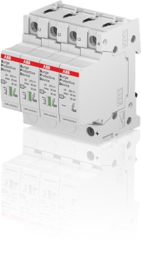 Ограничитель перенапряжения УЗИП OVR T2 3N 80-275s P QS | код 2CTB815708R2000| ABB 