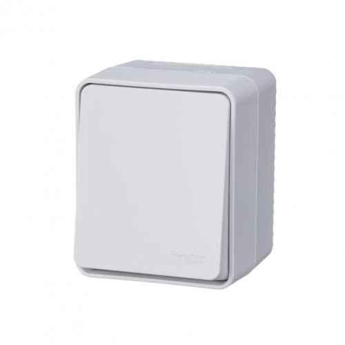 Переключатель проходной 1-кл. ОП AtlasDesign Profi54 IP54 10AX бел. | код ATN540161 | Schneider Electric