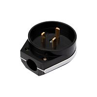 Вилка ВШ для электрической плиты 32А 250 В 2Р+РЕ (ОУ) черн. | код 11-8930 | Rexant