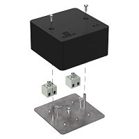 Коробка огнестойкая для кабель-канала 40-0460-FR2.5-4 Е15-Е120 RAL9005 85х85х45 (44 шт/кор) Промрукав | код 40-0460-9005-FR2.5-4 | ПРОМРУКАВ