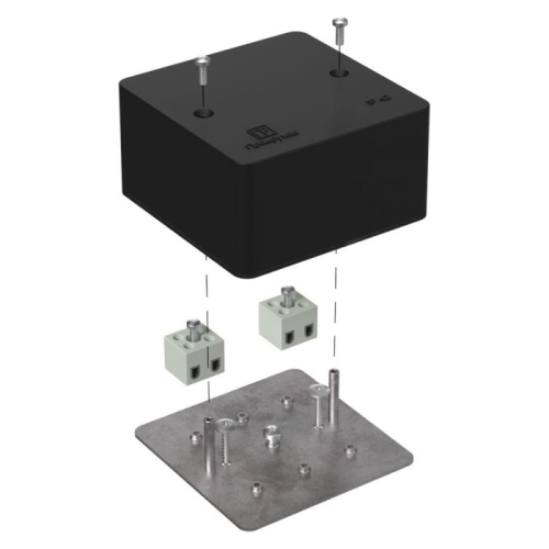 Коробка огнестойкая для кабель-канала 40-0460-FR2.5-4 Е15-Е120 RAL9005 85х85х45 (44 шт/кор) Промрукав | код 40-0460-9005-FR2.5-4 | ПРОМРУКАВ