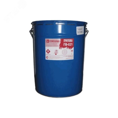 Грунтовка ГФ-021 евроведро 30кг цвет серый ГОСТ 25129-82 | код 008-0651 | КНР