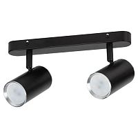 Светильник настенно-потолочный спот OL35-2 BK MR16 GU10 IP20 черный хром | код Б0056364 | ЭРА