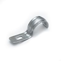 Скоба металлическая однолапковая усиленная противопожарная СМОУ d21-22 мм (100шт/1000шт уп/кор) Промрукав | код PR13.02402 | ПРОМРУКАВ