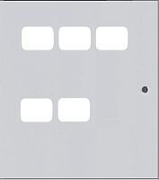 Дверь для ЩЭ 5 кв. 3 окна в ряд по горизонтали EKF | код mb29-d-g-5 | EKF