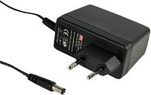 Адаптер AC-DC, 12Вт, вход 90...264B AC 47...63 Гц, 135...370B DC, выход 5B/2.4A, изоляция 3000B AC, 34x71x50мм, 0...+50С, евровилка, выходной разъем 11, диам. 5.5х2.1мм | код GS15E-1P1J | MeanWell