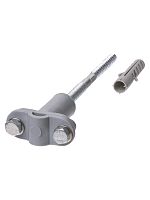 Держатель фасадный сборный для прута ?6-10 мм длина 200 мм, дюбель, полимерный зажим TDM | код SQ2402-3123 | TDM