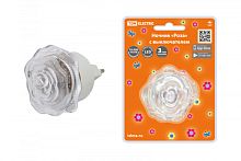 Ночник Роза с выключателем, 0,4 Вт, 220 В TDM | код SQ0357-0032 | TDM