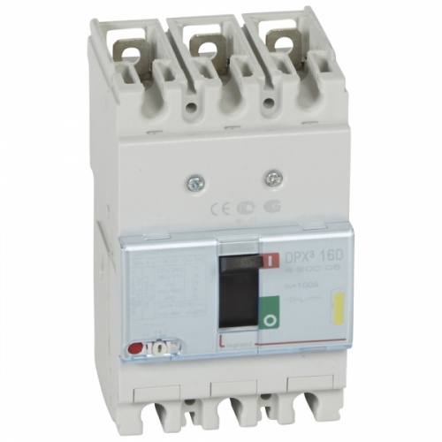 Автоматический выключатель DPX3 160 - термомагнитный расцепитель - 16 кА - 400 В~ - 3П - 100 А | код. 420005 | Legrand 
