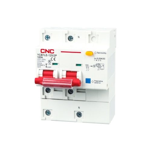 Диф. автомат YCB1LE-125 63А 2P 6кА 100мА 8-12In (электрон.) | код A000698 | CNC Диф. автомат YCB1LE-125 63А 2P 6кА 100мА 8-12In (электрон.) | код A000698 | CNC