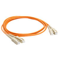 Патч-корд оптический LANMASTER, LSZH, дуплексный, SC/PC-SC/PC, MM 50/125, 20 м | код LAN-2SC-2SC/OM2-20 | LANMASTER