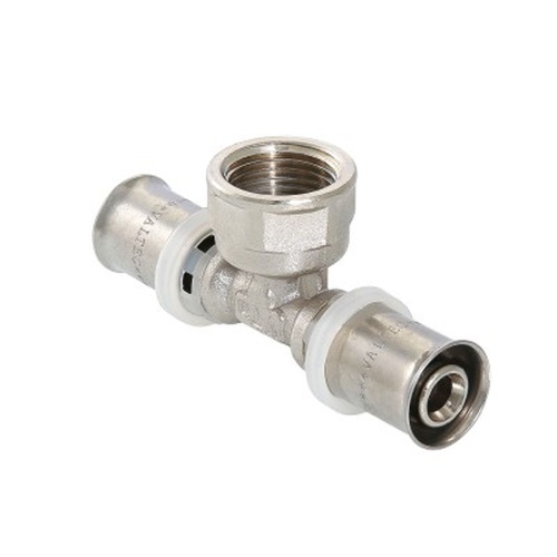 Тройник пресс с переходом на вн. р. 26х1/2"х26 | код. VTm.232.N.260426 | VALTEC Тройник пресс с переходом на вн. р. 26х1/2"х26 | код. VTm.232.N.260426 | VALTEC