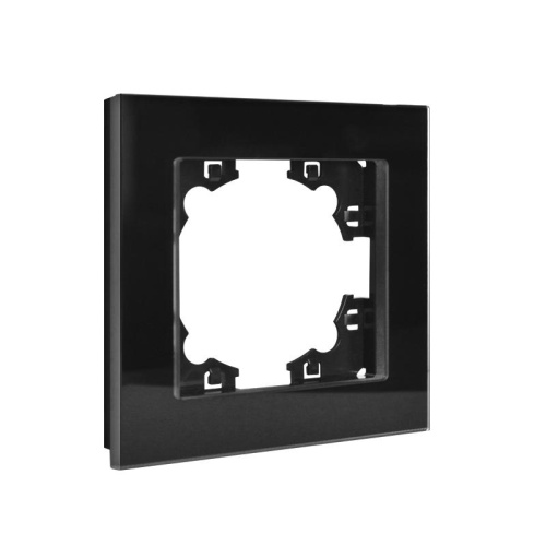 Рамка 1-м Афина стеклянная графит UNIVersal 2254 фото 2 Рамка 1-м Афина стеклянная графит UNIVersal 2254 фото 2