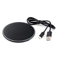 Беспроводной адаптер питания Cablexpert MP3A-PC-32, QI 10Wt, 7,5Wt, 5Wt, черный | код MP3A-PC-32 | Cablexpert