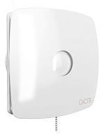 Вентилятор осевой вытяжной с обратным клапаном со шнуровым тяговым выключателем D100 | код RIO 4C-02 | DiCiTi