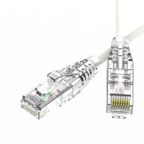 Патч-корд неэкранированный SLIM CAT6 U/UTP 4х2, 28 AWG, LSZH, белый, 3м | код RN6UU4530WH-28 | DKC