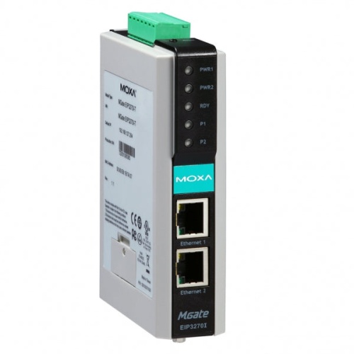 Преобразователь MGate EIP3270I 2-port DF1 to EtherNet/IP gateway with 2 KV isolation | код 00-06026017 | MOXA