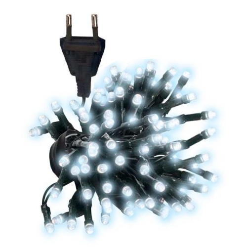 Гирлянда светодиодная нить AC-G02-80W, 80 бел. LED, 8.8 м., 8 реж., 220В | код 5047716 | JazzWay