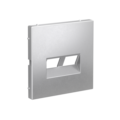 ARTGALLERY НАКЛАДКА двойная для информационных функций типа Keystone, АЛЮМИНИЙ | код GAL000390 | Systeme Electric фото 3