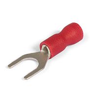 Наконечники вилочные изолированные с ПВХ манжетой (НВИ) 1,5–3 красные (100 шт/уп) Промрукав | код PR08.10390 | ПРОМРУКАВ