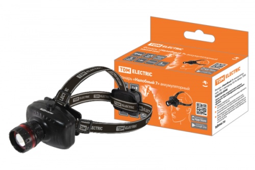 Фонарь «Налобный 7» аккумуляторный, 1Вт 1 светодиод, 0,6 Ач, фокус. TDM | код SQ0350-0046 | TDM Фонарь «Налобный 7» аккумуляторный, 1Вт 1 светодиод, 0,6 Ач, фокус. TDM | код SQ0350-0046 | TDM